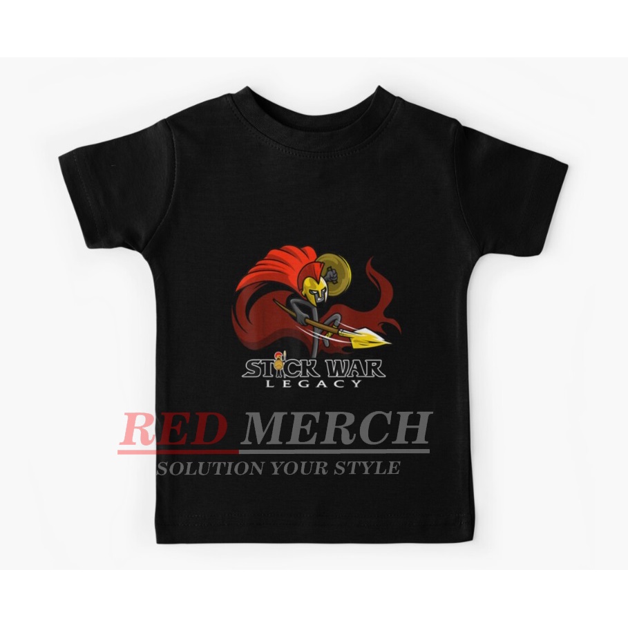 เสื้อยืดเด็ก 2-12 ขวบ เสื้อผ้าเด็ก พร้อม Stick War Stick Legacy motifs