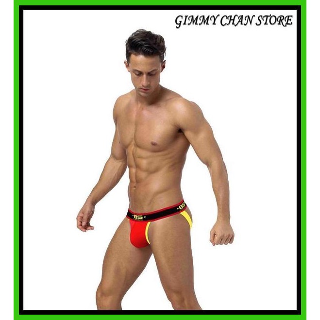 MENS JOCKSTRAP BS 85 MEN JOCKSTRAP MENS SPORTS UNDERWEAR - สีแดง BS174R