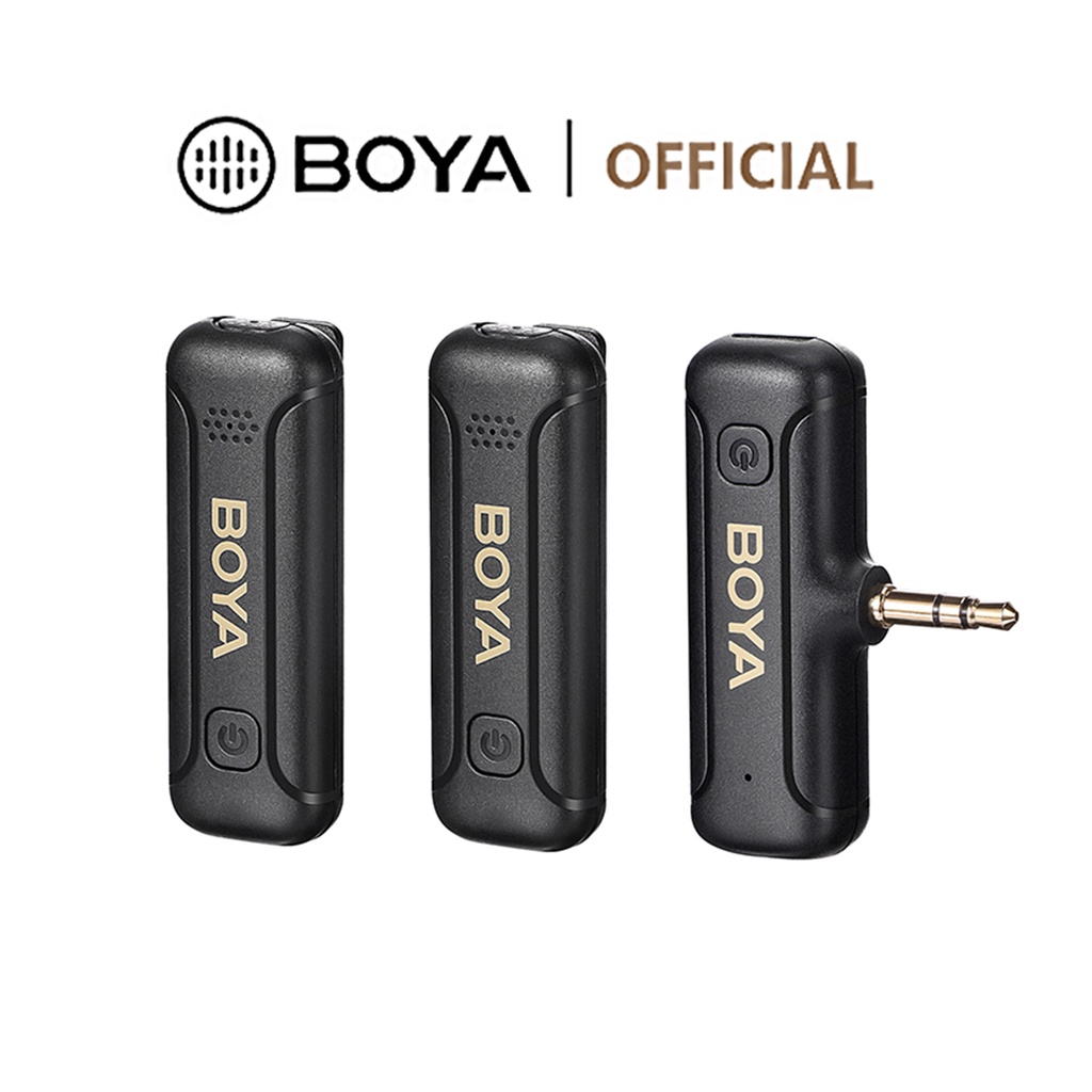 BOYA BY-WM3T2-M1/M2 Wireless Microphone ไมค์โครโฟนไร้สาย 3.5 mm TRS ไมค์ไร้สายหนีบเสื้อ