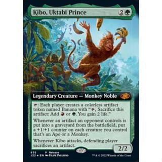 Kibo, Uktabi Prince Promo Extend Art Foil การ์ด Magic The Gathering ของแท้จากชุด Jumpstart 2022