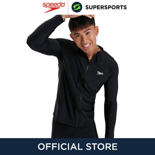  SPEEDO Zip Long Sleeve เสื้อรัชการ์ดผู้ชาย เสื้อว่ายน้ำ ชุดว่ายน้ำผู้ชาย