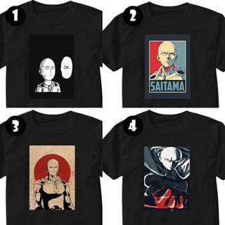 T165 ONE PUNCH MAN มาแรงเสื้อยืดกราฟิกวินเทจสีดําฟรีเสื้อยืดขนาดเกินสําหรับผู้ชายและผู้หญิง 4.#_07