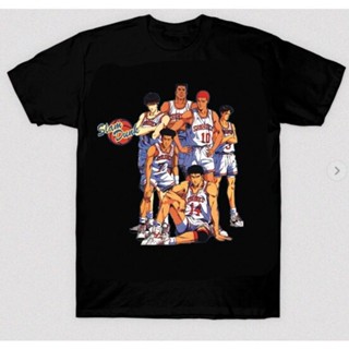 เสื้อยืด COTTONNew เสื้อยืดผ้าฝ้ายคอกลมแขนสั้นพิมพ์ลาย Manga Slam Dunk สําหรับผู้ชาย saleเสื้อยืด_09