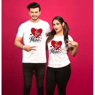 Valentine Day Couple T Shirt Be Mine Couples Love T-Shirts Women Men TShirts Tops Lover Tee Valentines Day Gift_02