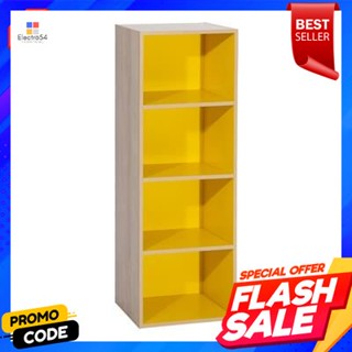 Shelf ชั้นวางของ 4 ชั้น KASSA รุ่น ทูโทน ขนาด 42 ซม. สีเหลืองTier Shelf KASSA Two Tone Model Size 42 cm. Yellow