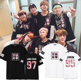 KPOP Bangtan Boys Black Tshirt BTS IN Bloom T-shirts_11