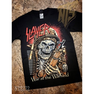 NTS 272 SLAYER ROCK เสื้อยืด เสื้อวง เสื้อดำ สกรีนลายอย่างดี ผ้าหนานุ่ม ไม่หดไม่ย้วย NTS T SHIRT S M L XL XXL