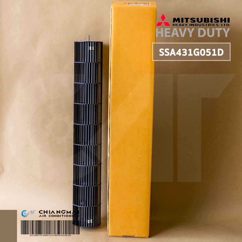 SSA431G051B / SSA431G051D ใบพัดลมคอยล์เย็น Mitsubishi Heavy duty ใบพัดลมโพรงกระรอก อะไหล่แอร์ ของแท้เบิกศูนย์