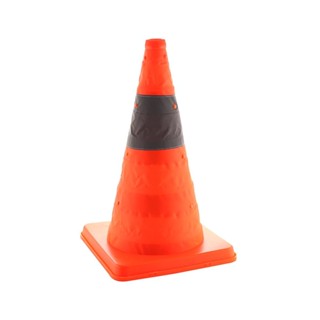 FOLDABLE กรวยจราจรแบบพับได้ RIGHT 42 ซม. สีส้มFOLDABLE TRAFFIC CONE RIGHT 42CM ORANGE