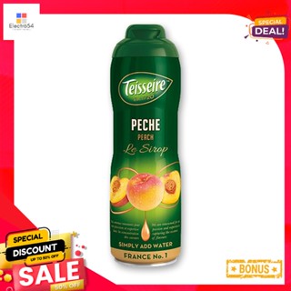 PeachSyrup 600เตสแชร์ไซรัปพีชมล.Teisseire PeachSyrup600 ml