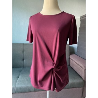 เสื้อ G2000 Size 34 ใส่ทำงานได้ สีแดงมะเหมี่ยว แดง burgandy มือสอง สภาพดี พร้อมส่ง