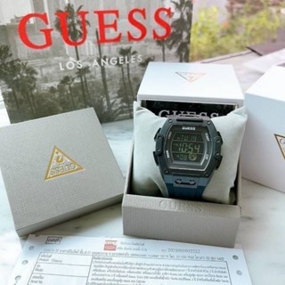 🤩NEW Guess Digital • นาฬิกาข้อมือผู้ชาย • ตัวเรือนสีดำ สายซิลิโคนสีดำ มีประกัน