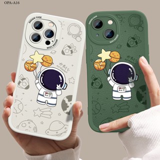 OPPO A16 A16K A16E A57 A55 A54 A78 A77 A76 A77S A94 A93 A36 4G 5G 2022  เคสออปโป้ สำหรับ Case Cartoon Space Astronaut เคส เคสโทรศัพท์ เคสมือถือ  Protective Shell Shockproof Casing Silicone Leather Full Back Cover Soft Cases