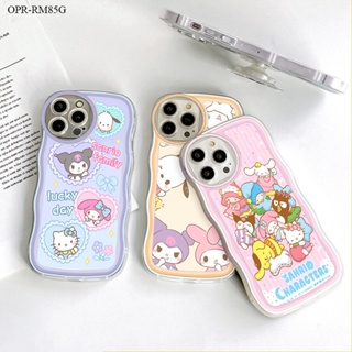 Realme 9 9i 8 8i 7i C17 Pro Plus Pro+ 5G 4G เคสเรียวมี สำหรับ Case Cartoon Sanrio Family With Holder เคส เคสโทรศัพท์ เคสมือถือ  Protective Shell Shockproof Casing Full Back Cover Soft Cases