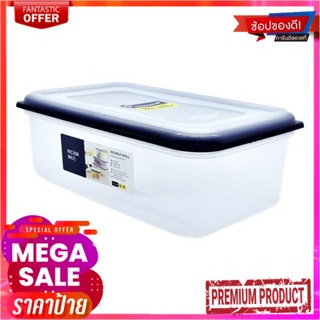 กล่องอาหารทรงเหลี่ยม MICRON WARE รุ่น JCP-5038/1 ขนาด 2,800 มล. สีขาว - น้ำเงินSquare Lunch Box MICRON WARE Model JCP-50