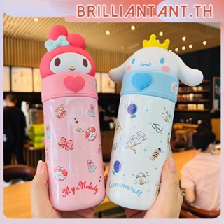 350มิลลิลิตรน่ารัก Hellokitchini ร้อนขวดสแตนเลสกระติกร้อนถ้วย Kawaii ขวดน้ำสำหรับสาวๆเด็ก Bri