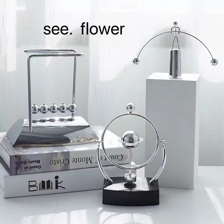 [SEE✿ ดอกไม้] สร้างสรรค์นิวตันตกแต่งบอลเกาะตกแต่งแม่เหล็กลอยสมดุลตกแต่งบ้านห้องนั่งเล่นโต๊ะทีวีตกแต่งขนาดเล็กที่เรียบง่ายทันสมัยนิวตันตกแต่งสร้างสรรค์บ้านห้องนั่งเล่นทีวีไวน์เจ้าตกแต่งงานฝีมือตกแ