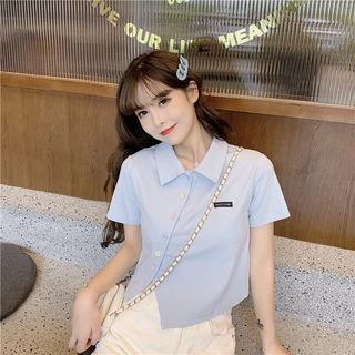 Floerns เสื้อครอป เสื้อไหมพรม ตัวสั้น แขนยาว ติดกระดุมหน้าถอดได้ คอกลม สไตล์เซ็กซี่