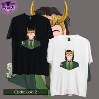 Loki 2 - Marvel - Avengers - Black/White T-Shirt - Unisex Men Women - A4 DTF Print_01