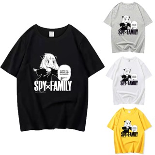 Anime Spy x Family Shirt Anya Forger Cosplay Cotton T-shirt Women Men Casual 3D Print Summer Short Sleeve Top_05