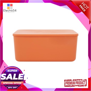 STORAGE กล่องเก็บของ มีฝา STACKO MARU M 36x26x16 ซม. สีส้มSTORAGE BOX WITH LID STACKO MARU M 36X26X16CM ORANGE