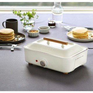 [JAPAN] MOSH Table Hot Plate Grill IVORY Multi Cooker Takoyaki Pan