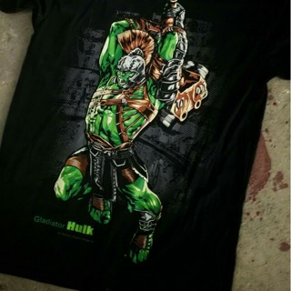 CLEAR STOCK!!! BT103 Gladiator Hulk Avengers Original Black Timber Tshirt_03