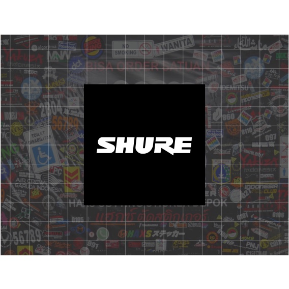 สติ๊กเกอร์ตัดโลโก้ Shure ขนาด 6.3 ซม. สําหรับรถยนต์รถจักรยานยนต์