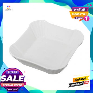 Edged ถ้วยขอบหยัก ทรงเหลี่ยม Kassa Home รุ่น Yg17-170D ขนาด 9.8 X 9.8 X 3 ซม. สีครีมsquare Edged Bowl  Home Yg17-170D Si