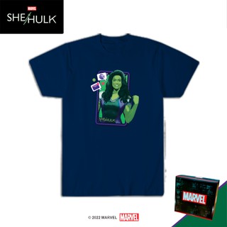 เสื้อยืดผู้ใหญ่ พิมพ์ลาย Marvel She Hulk MSH67_04