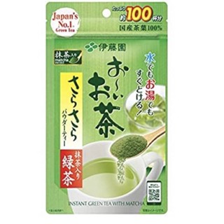 ITOEN Instant Green Tea Matcha ชงได้ 100 แก้ว ชาเขียวชนิดผงสูตรพิเศษนำเข้าจากญี่ปุ่น หมดอายุ 02/2024