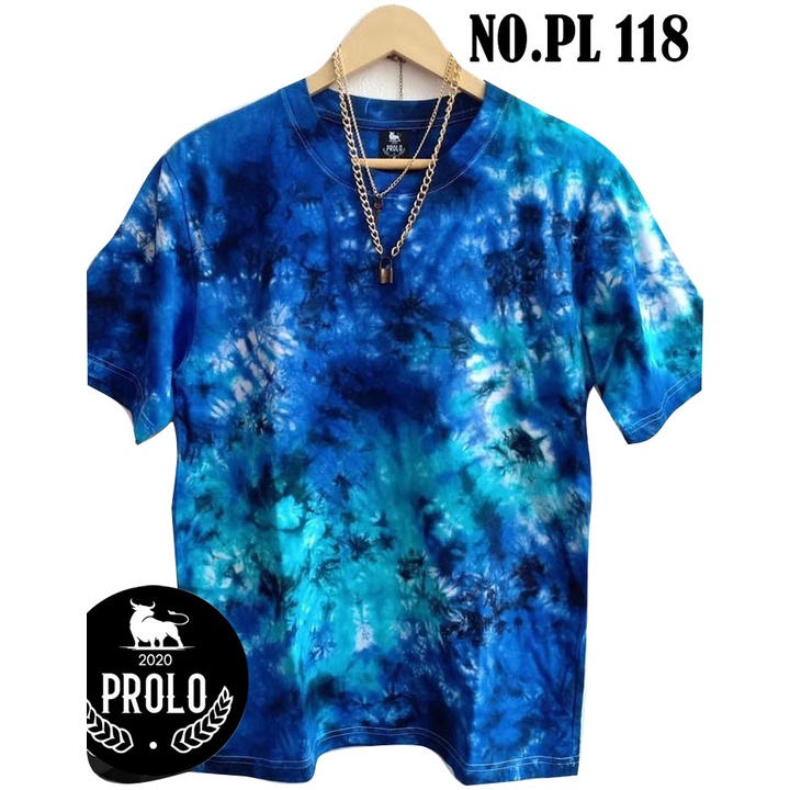 เสื้อมัดย้อมสีน้ำเงินเข้มผ้าCottonแท้
