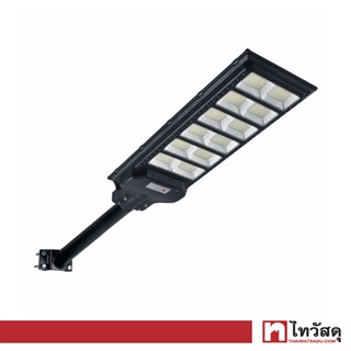 LUZINO โคมไฟถนนโซลาร์เซลล์พร้อมขาจับ LED 300W DL รุ่น ST-HXT0301-300W ขนาด 78 x 24.2 x 5 ซม. สีดำ