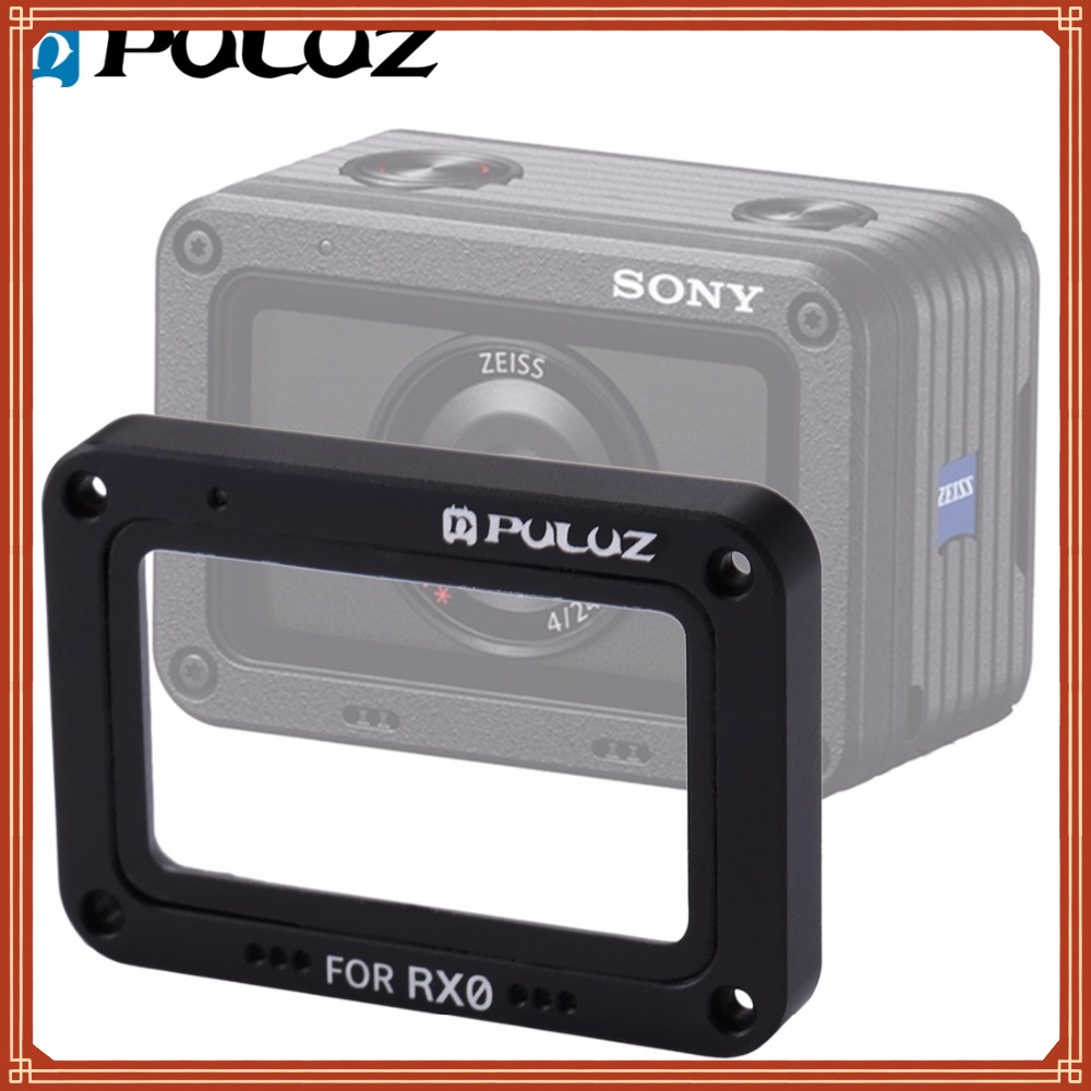 PULUZ สําหรับ Sony RX0 /RX0 II อลูมิเนียมเปลวไฟ + กระจกนิรภัยเลนส์ & สกรูและไขควงสําหรับ Sony RX0 อุ