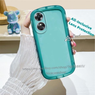 Ready Stock OPPO Reno8 T 5G 4G เคส Casing High Quality TPU Transparent Phone Case Lens Heightening Protection Phone Back Cover เคสโทรศัพท