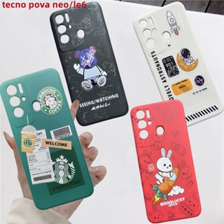 เคสโทรศัพท์มือถือ แบบนิ่ม ลายน่ารัก คุณภาพสูง สําหรับ tecno pova neo 2 pova neo le6 pova 4 pro pova 3 spark 8c spark go 2023 spark go 2022 spatk 9t pouvior 4 pro Pop 7 pro Pop 6 pro