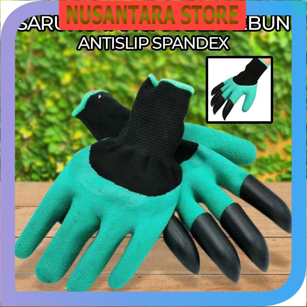 NUSANTA STORE - ถุงมือทําสวนสแปนเด็กซ์กันลื่น - CZ-0146