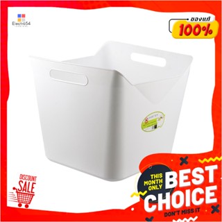 STORAGE กล่องหูหิ้ว NAPA 14218 35x34x31 ซม. สีขาวSTORAGE BOX WITH HANDLES NAPA 14218 35X34X31CM WHITE