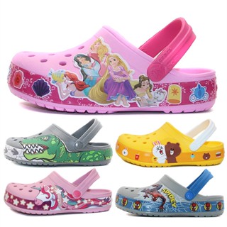 Crocs รองเท้าแตะลําลอง ลายน่ารัก สําหรับเด็ก พร้อมส่ง