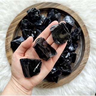 1 Pc Genuine Obsidian Stone Rough Stone / Top High Quality Rough Stone / Raw Stone For Healing Chakra