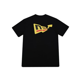 New Era Flag Pikachu Pokemon Short Sleeve Black Shirt_07