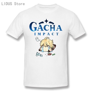 เสื้อยืดผ้าฝ้ายพิมพ์ลาย4DEF    MAR  Genshin IMPACT GACHA IMPACT เสื้อยืดลําลองสําหรับผู้ชายแขนสั้นพิมพ์ลาย 2022   แ_03