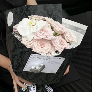 พร้อมส่ง กระดาษสไตล์ย้อนยุค ห่อดอกไม้ ของขวัญ