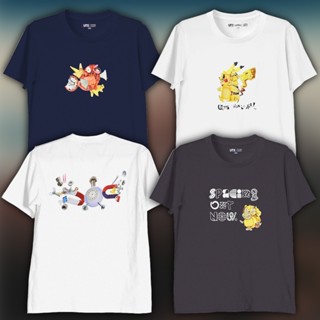 Uniqlo Pokémon Co-Branded Couple T-Shirt Pikachu Pokemon Round Neck Short-Sleeved_07