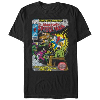 Marvel Mens Spider-Man Sinister Six Comic T-Shirt_01