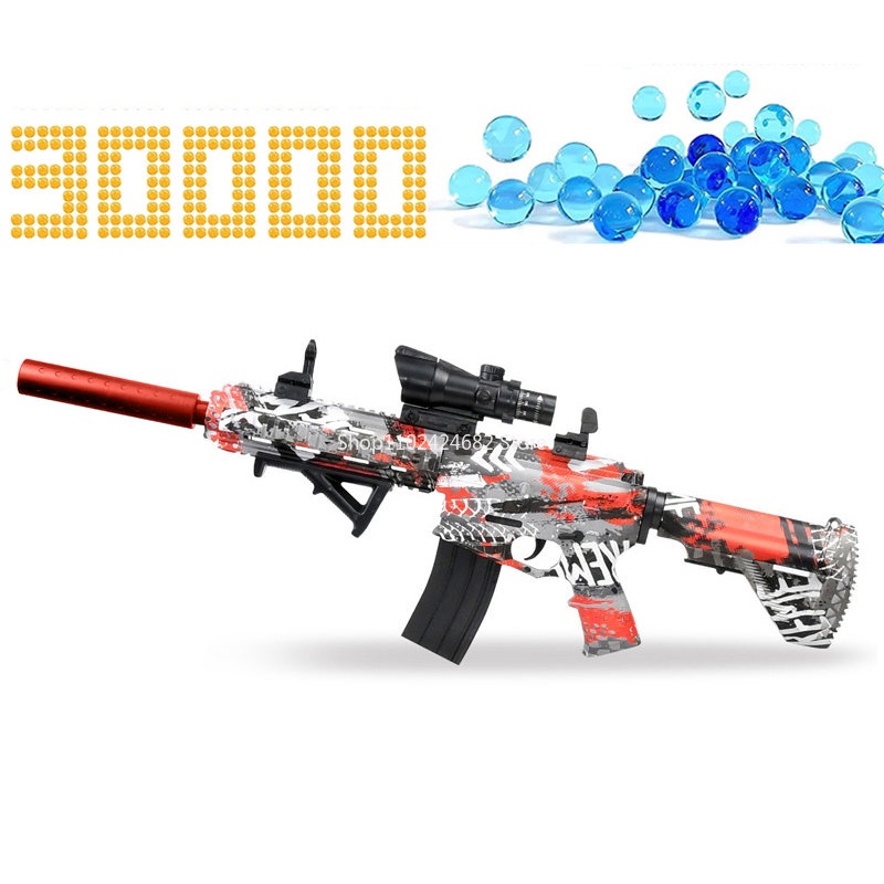 Electric Shooting Water Gun Toy M416 High Speed Burst Gel Ball Blaster