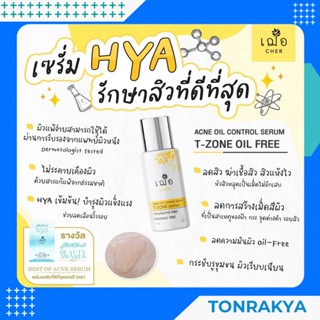 (สำหรับผิวมันพิเศษ) เวชสำอาง Cher Acne oil control for T-zone Serum (Oil Free) เฌอ ทีโซน เซรั่มลดสิว ควบคุมความมัน