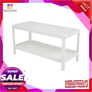 2-TIER ชั้นวางรองเท้า 2 ชั้น STACKO MONO 70x30x34.3 ซม. สีขาว2-TIER SHOE RACK STACKO MONO 70X30X34.3CM WHITE