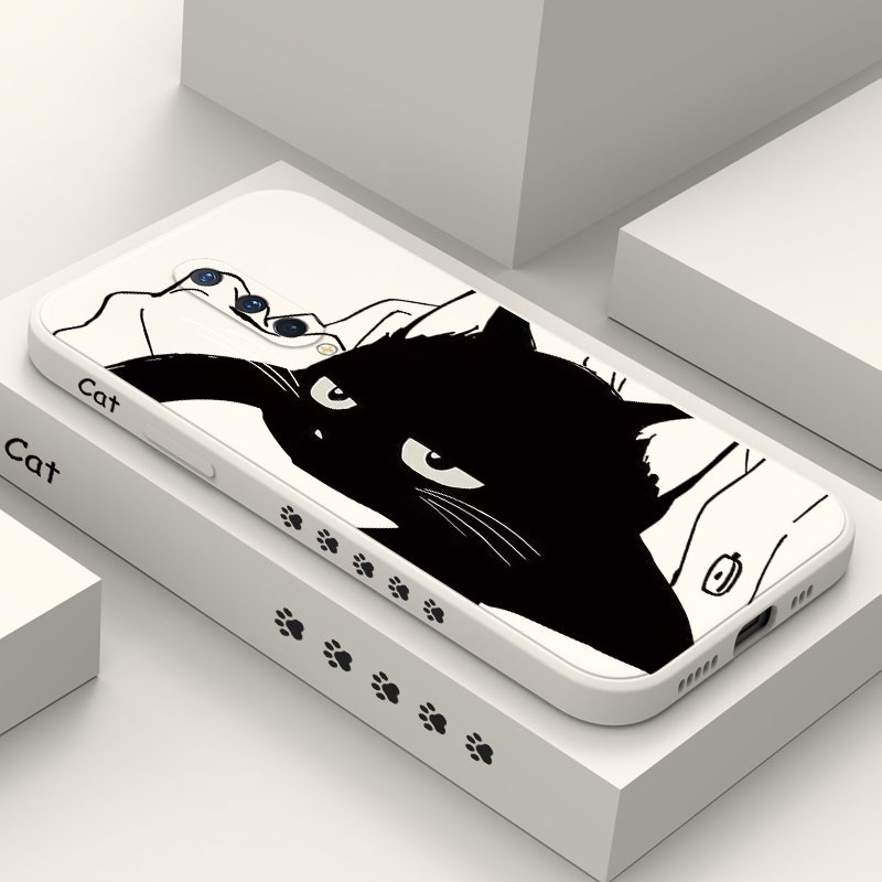 Aggrieved Cat เคสโทรศัพท์สําหรับ OnePlus 13R 13 8 8T 7 7T Pro สบายรู้สึกฝาครอบ