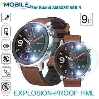 ฟิล์มกระจกนิรภัย ป้องกันรอยขีดข่วน กันกระแทก สําหรับ Huami Amazfit GTR 4